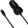 Amazon Basics MFi Certified 12W (5V, 2.4A) Car Charger with Lightning Cable for iPhone and Apple Devices, 3 ft, Black view 2