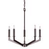 Forte 7085-05-32 Five Light Chandelier, Antique Bronze view 1