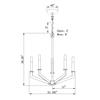 Forte 7085-05-32 Five Light Chandelier, Antique Bronze view 2