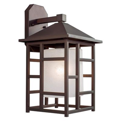 Forte 1248-01-32 One Light Outdoor Lantern, Antique Bronze