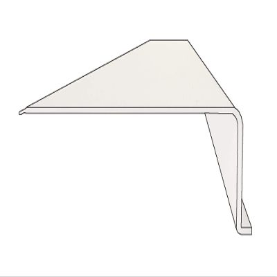 ilumina lighting Pre-Fitted Ribbed Under Cabinet Acrylic Replacement Lens L-Shape Width 2-3/4 x Height 1" x Length 33"