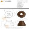 Premier Copper Products SH-L300DB Hand Hammered Copper 7-Inch Cone Pendant Light Shade view 3