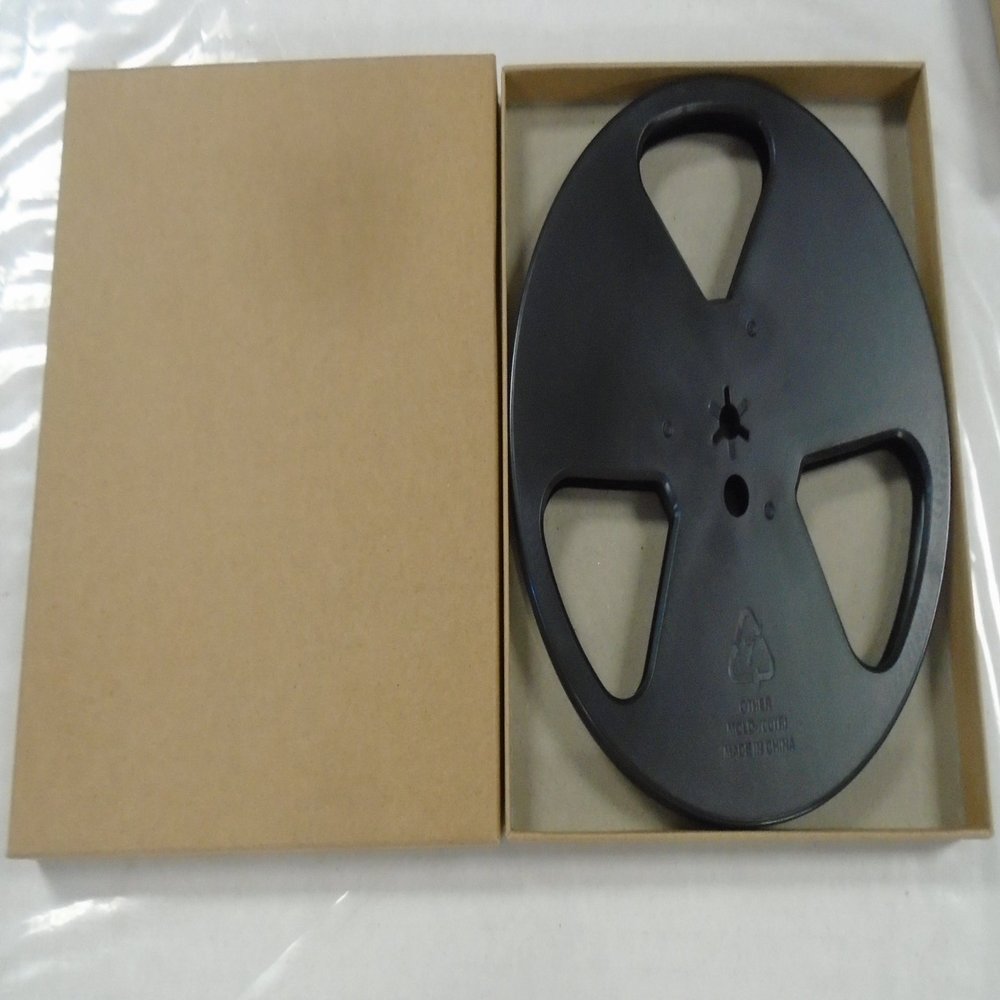 7" x 1/4" Empty Plastic Take Up Reel to Reel Small Hub w/ Acid Free Box