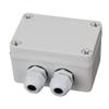 RDEXP White Gray Plastic Waterproof 6 Position Terminals Electric Junction Project Box for 5-10mm Dia Wire view 1