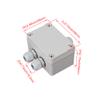 RDEXP White Gray Plastic Waterproof 6 Position Terminals Electric Junction Project Box for 5-10mm Dia Wire view 4