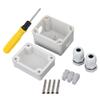 RDEXP Metal & Plastic White Outdoor and Indoor Water-resistant Electric Project Box With 3 Position Terminal view 1