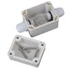 RDEXP Metal & Plastic White Outdoor and Indoor Water-resistant Electric Project Box With 3 Position Terminal view 2