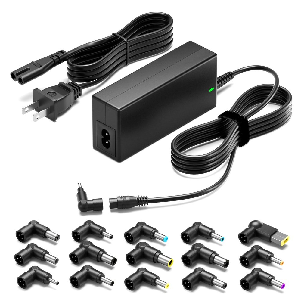 90W Universal AC Adapter Laptop Charger Replacement for Dell HP Acer Asus Lenovo IBM Toshiba Samsung Sony Fujitsu Notebook Ultrabook Chromebook Power Supply Cord