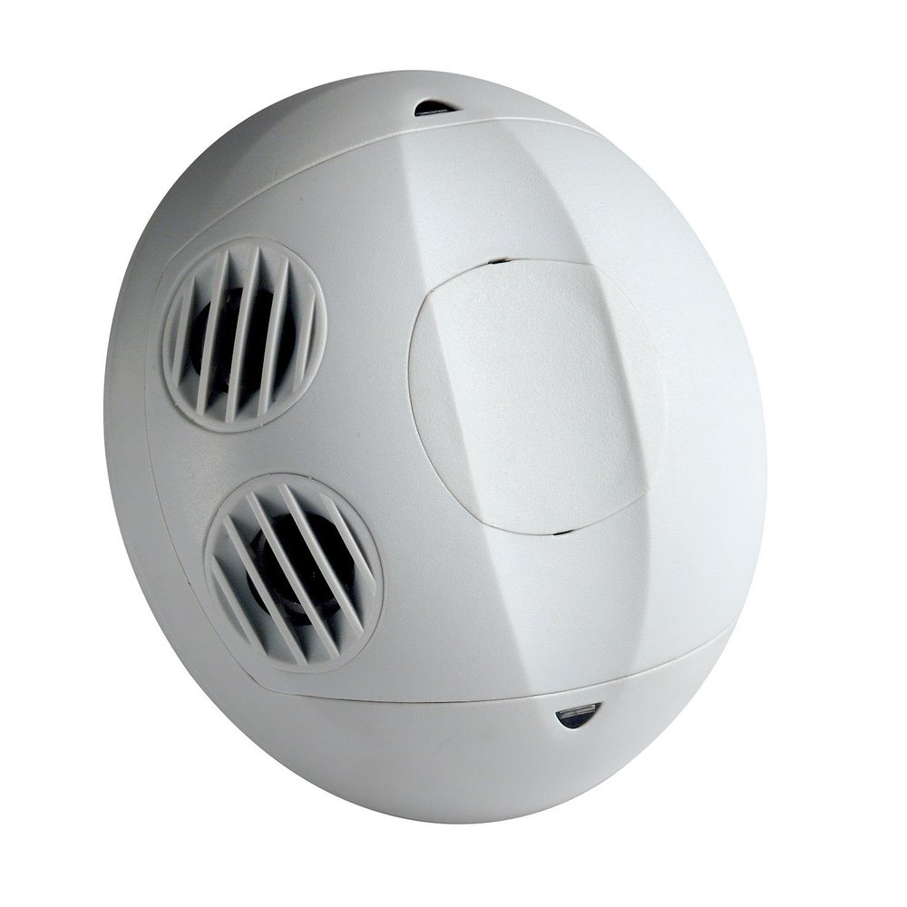 Leviton Ceiling Mount Occupancy Sensor, Ultrasonic, 180, 500 sq. ft. Coverage, Self-Adjusting, OSC05-U0W, White