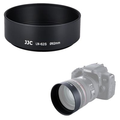 JJC 62mm Screw-in Mount Standard Aluminum Metal Lens Hood for Lenses with 62mm Front Filter Thread for Fujifilm XF 56mm f/1.2 R, XF 55-200mm f/3.5-4.8 R, Nikon Nikkor 70-300mm f/4-5.6G Lens