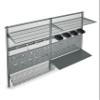 Triton Products 1740 Storability LocBoard Wall Mount Storage System 66-Inch L by 63-Inch H with 2 LocBoards, LocHook Assort, 2 Wire Shelves, Steel Shelf with Mounting Hardware view 1