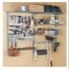 Triton Products 1740 Storability LocBoard Wall Mount Storage System 66-Inch L by 63-Inch H with 2 LocBoards, LocHook Assort, 2 Wire Shelves, Steel Shelf with Mounting Hardware view 4