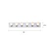 Nuvo Lighting SF77/194 Transitional Six Light Vanity in Chrome finish view 3