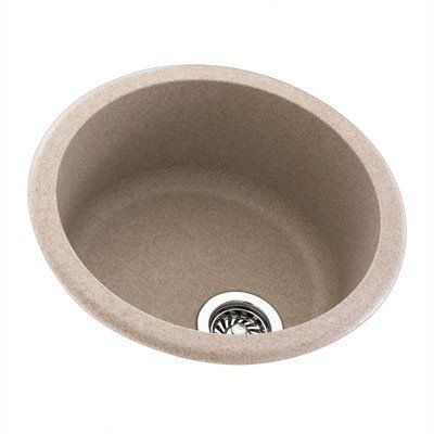 Swanstone KS00018RB.059 Solid Surface Dual Mount Single-Bowl Kitchen Sink, 18.5-in L X 18.5-in H X 8.5-in H, Tahiti Ivory