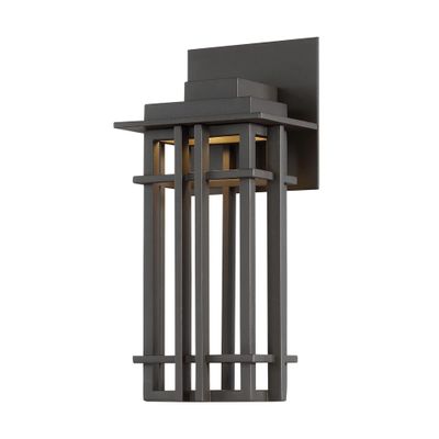 WAC Lighting dweLED, Nest 12in LED Indoor and Outdoor Wall Light 3000K in Bronze