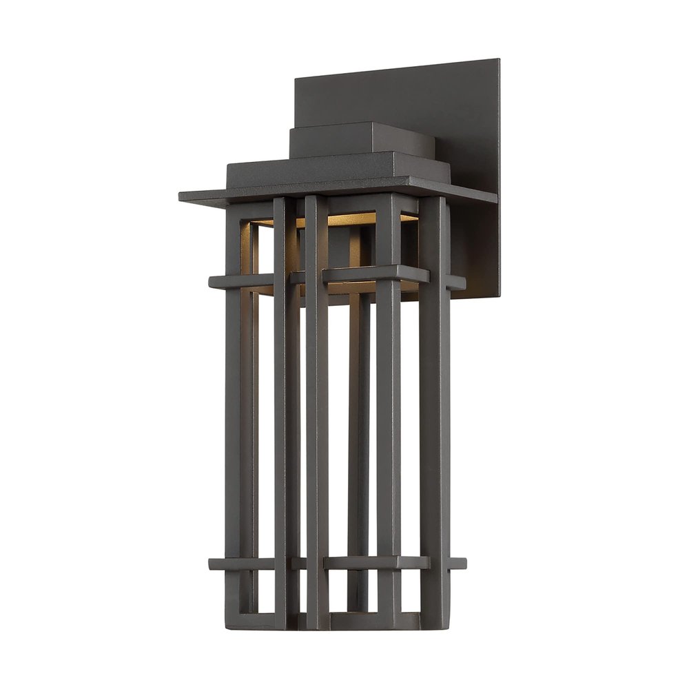 WAC Lighting dweLED, Nest 12in LED Indoor and Outdoor Wall Light 3000K in Bronze
