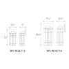 WAC Lighting dweLED, Nest 12in LED Indoor and Outdoor Wall Light 3000K in Bronze view 2