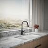 KOHLER 596-BL Simplice Kitchen Sink Faucets with Pull Down Sprayer, 3-Spray Design, Matte Black Kitchen Faucets, High Arch view 4