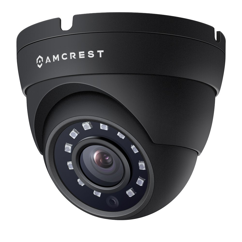 Amcrest Analog Outdoor Security Camera, Dome 2MP 1080P @ 30fps, Quadbrid HD-CVI/TVI/AHD, 98ft Night Vision, IP67 Metal, 129 FOV, Black (Not an IP Camera) (DVR Required, Not Included) (AMC1080DM28-B)