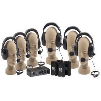 Anchor Audio COM-60FC PortaCom Wired Intercom Package - 6 Users, Cables Not Included
