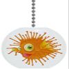 Puffer Fish with Big Eye Blowfish Solid Ceramic Fan Pull view 1
