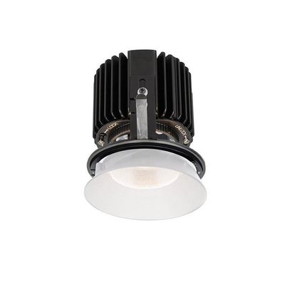 WAC Lighting R4RD1L-S830-WT Volta - 5.75" 36W 15 3000K 85CRI 1 LED Round Shallow Regressed Invisible Trim with Light Engine, White Finish with Textured Glass