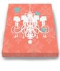 Modern Paris Shabby Chic Chandelier - Paisley & Lovebirds Stretched Canvas Nursery Decor - Wall Art that Makes a Memorable Baby Gift - Wooden Frame Construction - Ready to Hang 11X14 view 3