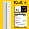 GETINLIGHT 16-Inch Plug-in Swivel LED Under Cabinet Light, 2-CCT, White view 2