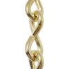 RCH Hardware CH-S50-06-PB Steel Basket Chain 5 Gauge, Polished Brass (1 Foot) view 1