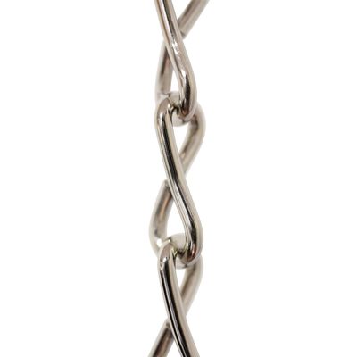 RCH Hardware CH-S50-12-PN Steel Fixture Chain, 13 Gauge, Polished Nickel