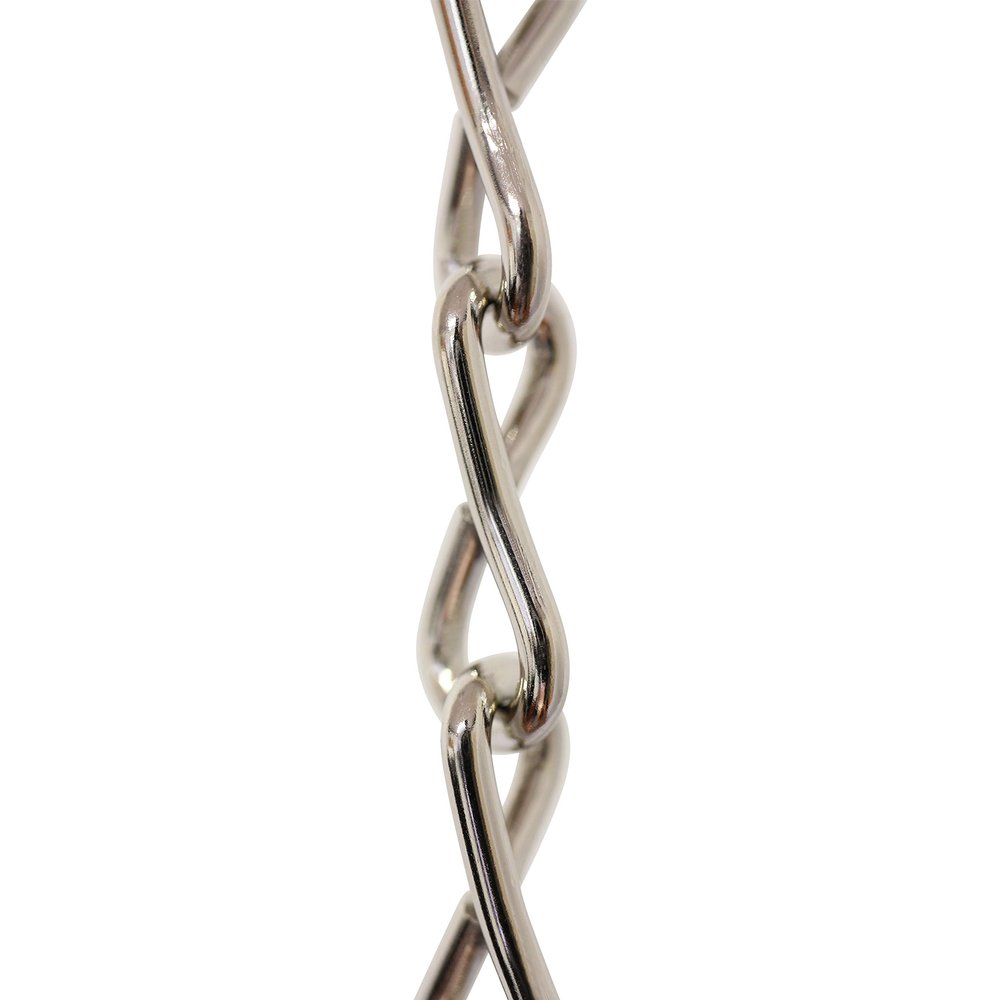 RCH Hardware CH-S50-12-PN Steel Fixture Chain, 13 Gauge, Polished Nickel