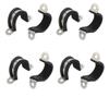 uxcell 8pcs 22mm Dia Rubber Lined U Shaped Pipe Clip Hose Clamp view 1