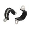 uxcell 8pcs 22mm Dia Rubber Lined U Shaped Pipe Clip Hose Clamp view 2