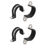uxcell 4pcs 25mm Dia Rubber Lined U Shaped 304 Stainless Steel Pipe Clip view 1