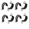 uxcell 8pcs 25mm Dia Rubber Lined U Shaped 304 Stainless Steel Pipe Clip view 1