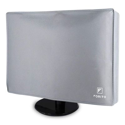 27" 28" 29" Universal Computer Monitor Dust Cover for 27 Inch to 29 Inch LCD/LED HD Display, Nonwoven Fabric Dust-Proof, Water Resistant (Size: 28W x 18H x 4D)-Gray
