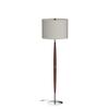 Brightech Lucas LED Floor Lamp, Modern Light for Living Rooms & Offices, Great Living Room Dcor with Drum Shade & Handsome Wood Finish, Bohemian Standing Lamp for Bedroom Reading view 4