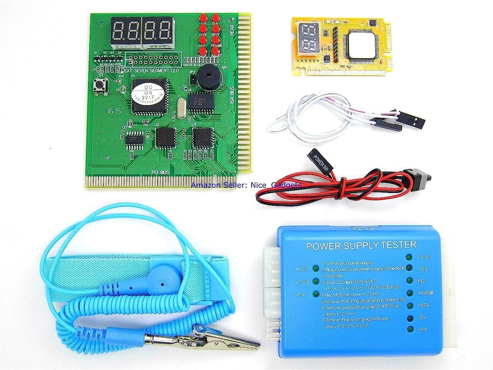 PC Motherboard and PSU Power Supply Tester Diagnostic Analyzer Starter Kit