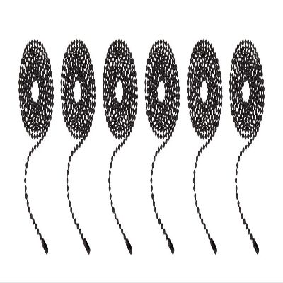 Aspen Creative 21303-6, 3-Feet Beaded Pull Chain with Connector in Oil Rubbed Bronze (6 Pack)