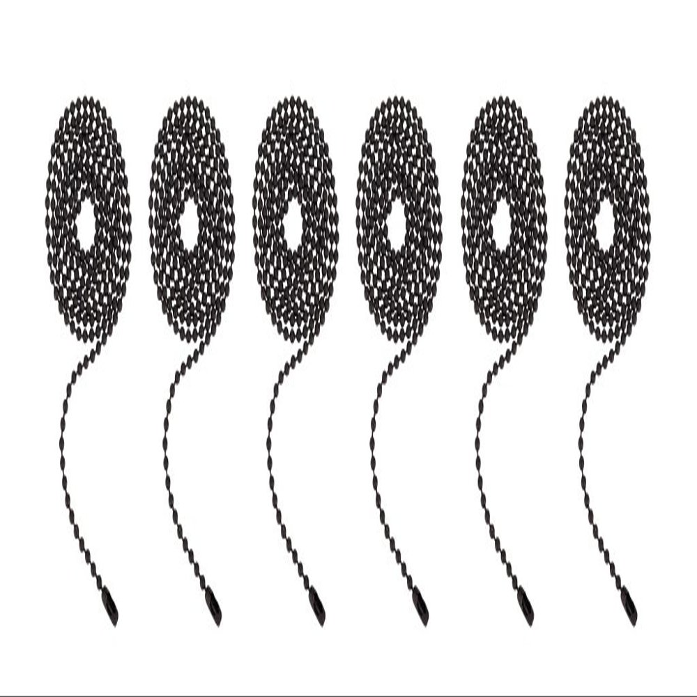 Aspen Creative 21303-6, 3-Feet Beaded Pull Chain with Connector in Oil Rubbed Bronze (6 Pack)