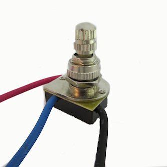 Nickel 3-Way Canopy Switch 3/8" Nipple