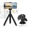 Mini Cell Phone Flexible Tripod Holder, ZTON Adjustable Mobile Phone Mount, Universal Octopus Stand for iPhone, Samsung, Camera (S-Black) view 2