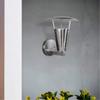 Forte 1150-01-55 One Light Outdoor Lantern, Brushed Nickel view 2