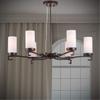 Forte 2592-06-32 Six Light Chandelier, Antique Bronze view 2