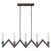 Forte 7082-05-32 Five Light Island Pendant, Antique Bronze view 1