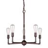 Forte 7064-05-32 Five Light Chandelier, Antique Bronze view 1