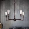 Forte 7064-05-32 Five Light Chandelier, Antique Bronze view 2