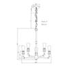 Forte 7064-05-32 Five Light Chandelier, Antique Bronze view 3
