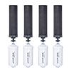Set of 4 Berkey Authentic Black Berkey Elements (BB9-2) and 4 Berkey PF-2 Fluoride and Arsenic Reduction Elements - Combo Pack view 1