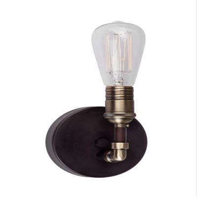 Forte 7064-01-32 Restoration One Light Wall Bracket in Bronze/Dark Finish,